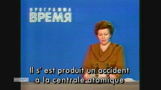 L'annonce de l'accident a la TV russe