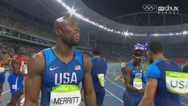Athlétisme hommes, finale relais 4x400m: l'or pour les Américains, l'argent pour les Jamaicains et le bronze pour les Bahamiens
