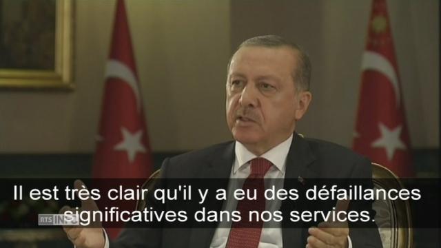 Interview du président turc Erdogan après la tentative de putsch