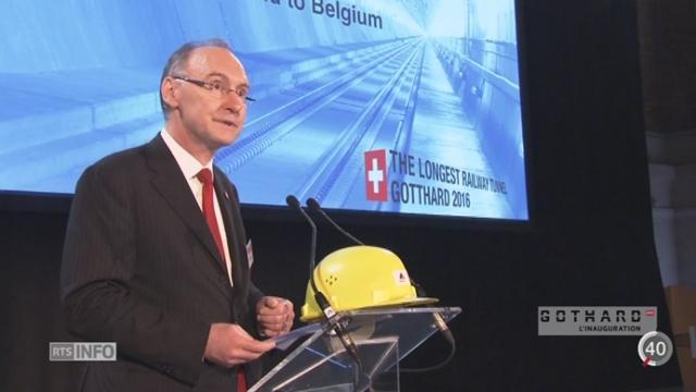 Inauguration du tunnel du Gothard: l'Union européenne comme institution s'est montrée discrète