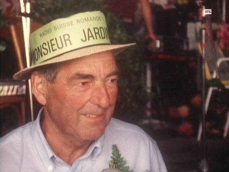 Paul Baudat, premier "Monsieur Jardinier" de la RSR. [RTS]