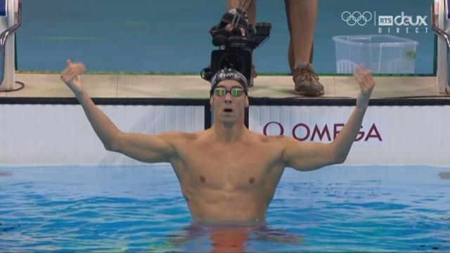 Natation messieurs : l'Américain Michael Phelps s’offre sa 20e médaille d’or olympique sur 200m papillon!