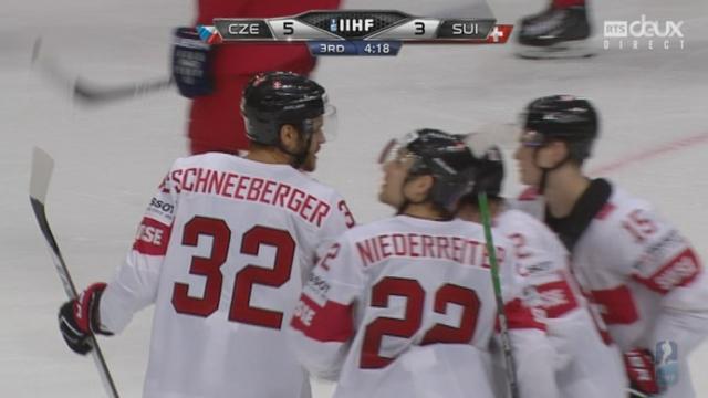 République tchèque – Suisse (5-3): Schneeberger marque le 3e but helvète