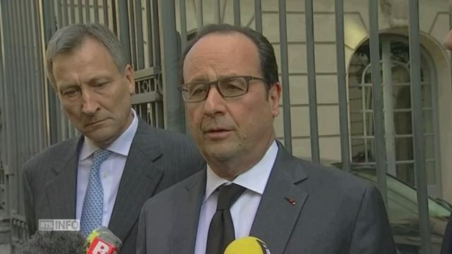 François Hollande à l'ambassade de Belgique