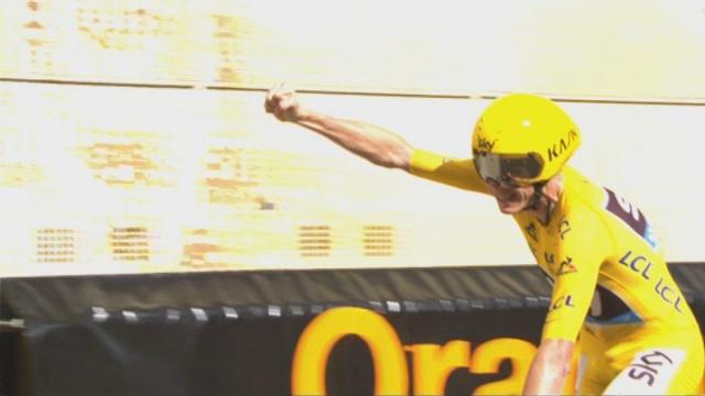18e étape, (Sallanches – Megève, 18 km) : Chris Froome (GBR) va chercher sa 2e victoire d'étape devant Tom Dumoulin (NED) et Fabio Aru (ITA)