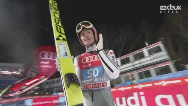 Tournée des 4 tremplins, 2e manche: jolie longueur de 141m pour l'Allemand Severin Freund qui se place à la deuxième marche du podium