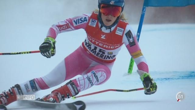 Ski alpin: l’Américaine Mikaela Schiffrin remporte le géant de Semmering en Autriche