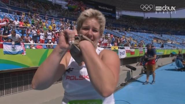 Athlétisme, lancer du poids: 82.29m, nouveau record du monde de Anita Wlodarczyk (POL)