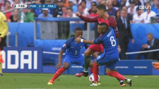 Finale POR-FRA (0-0): l'action de D. Payet oblige C. Ronaldo à quitter le terrain quelques minutes plus tard