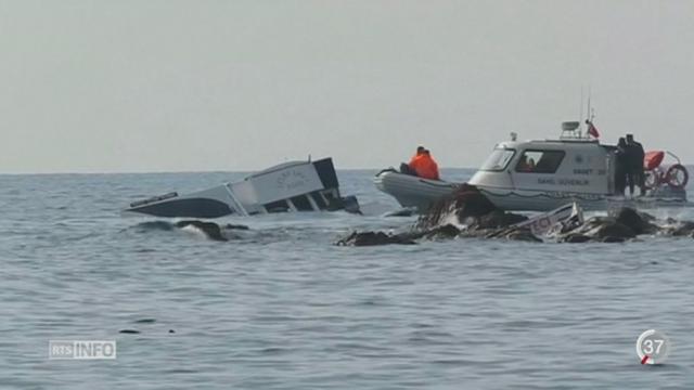 Environ 40 migrants ont trouvé la mort en mer Egée