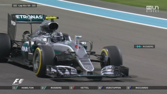 Course: la victoire de Lewis Hamilton (GBR) devant Rosberg (GER) et Vettel (GER). Rosberg décroche son 1er titre de champion du monde