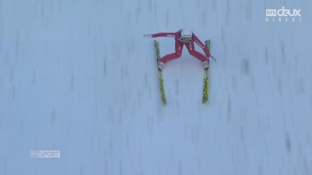 Tournée des 4 tremplins, 1re manche: Simon Ammann (SUI) se qualifie pour la seconde manche malgré une petite frayeur à la réception