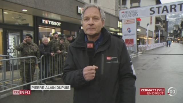 VS - Risque d’annulation de la seconde épreuve de la Patrouille des Glaciers: les explications de Pierre-Alain Dupuis, à Zermatt