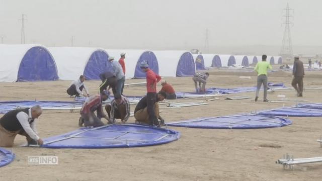 Près de 5000 civils sont attendus dans ce futur camp pour réfugiés, situé à proximité de Mossoul.