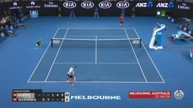 Tennis-Open d’Australie: Federer remporte la victoire contre Wawrinka en 5 sets