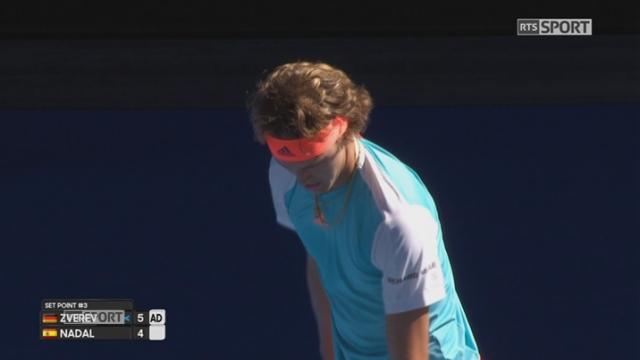 Open d'Australie, 1-16e: A.Zverev (GER) - R.Nadal (ESP) 6-4
