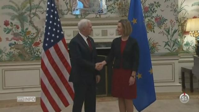Mike Pence, le vice-président américain est en visite à Bruxelles