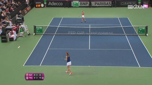 Tennis - Fed Cup: 1-1 entre la Suisse et la France