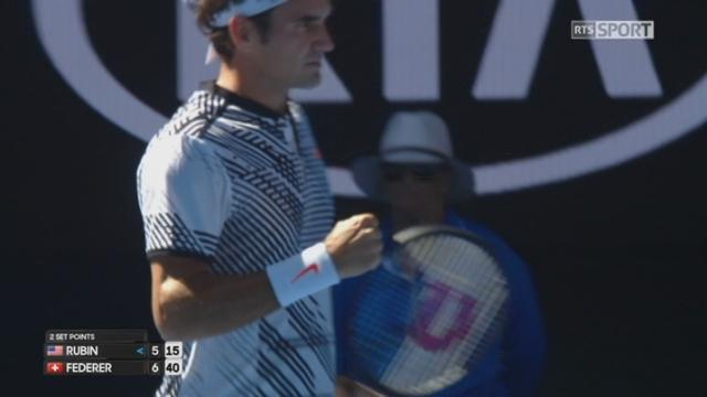 Open d’Australie, 2e tour: N.Rubin (USA) – R.Federer (SUI) 5-7
