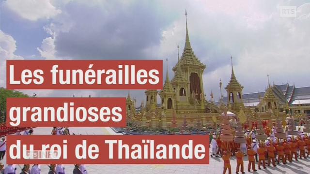 Les funérailles grandioses du roi de Thaïlande