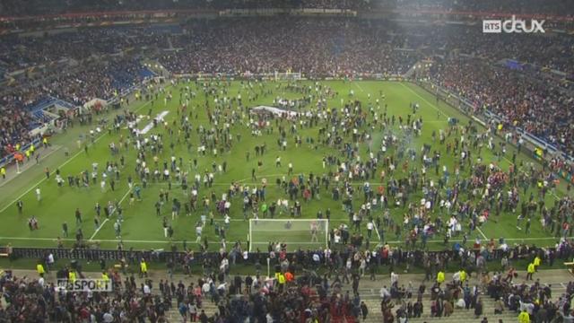 Europa League, ¼ aller, Lyon – Besiktas, l’impressionnant envahissement du terrain