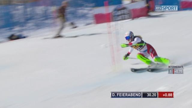 Aspen (USA), slalom 1re manche: Denise Feierabend (SUI)