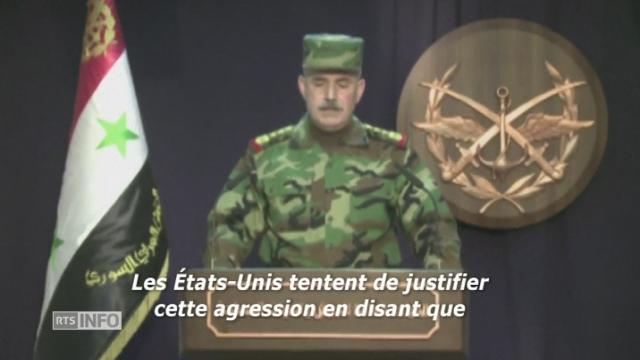 L'armée syrienne condamne une attaque "injustifiée"