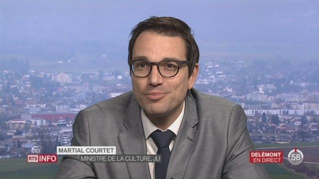 Création du futur théâtre du Jura: entretien avec Martial Courtet, ministre de la Culture.