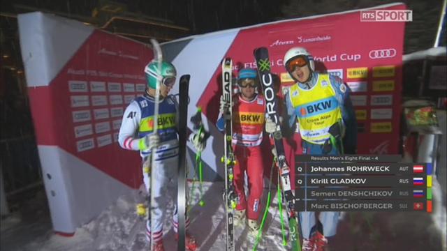 Ski Cross, Coupe du monde, Arosa (SUI), 1-8: élimination du Suisse Marc Bischofberger avant l'arrêt de la course