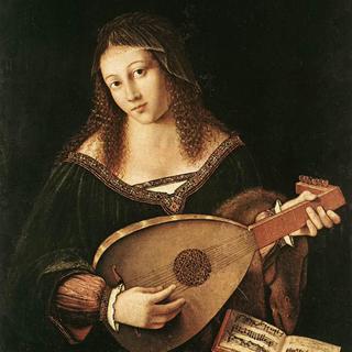 Bartolomeo Veneto Femme jouant du luth [wikipedia - Bartolommeo Veneto]