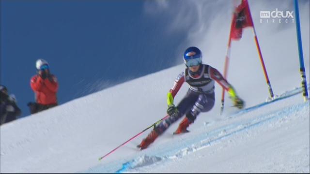 Courchevel (FRA), slalom dames, 1re manche: Mikaela Shiffrin (USA) remporte la 1re manche