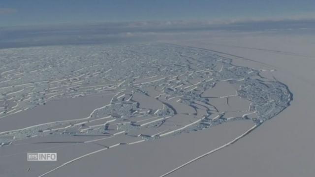 Un gigantesque morceau de glace se détache de la banquise en Antarctique