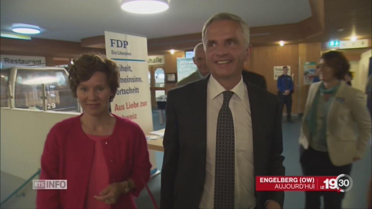 Didier Burkhalter fait ses adieux aux délégués du PLR