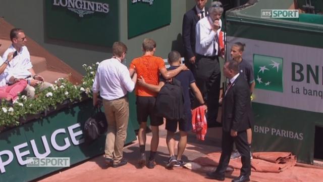 Roland-Garros, 3e tour: Zeballos (ARG) – Goffin (BEL) 4-5, abandon de Goffin