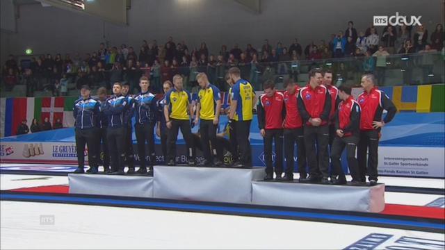 Championnats d’Europe de curling à St-Gall: la Suède gagne l’or, la Suisse se contente du bronze