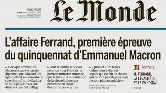 La justice française ouvre une enquête préliminaire contre le ministre Richard Ferrand