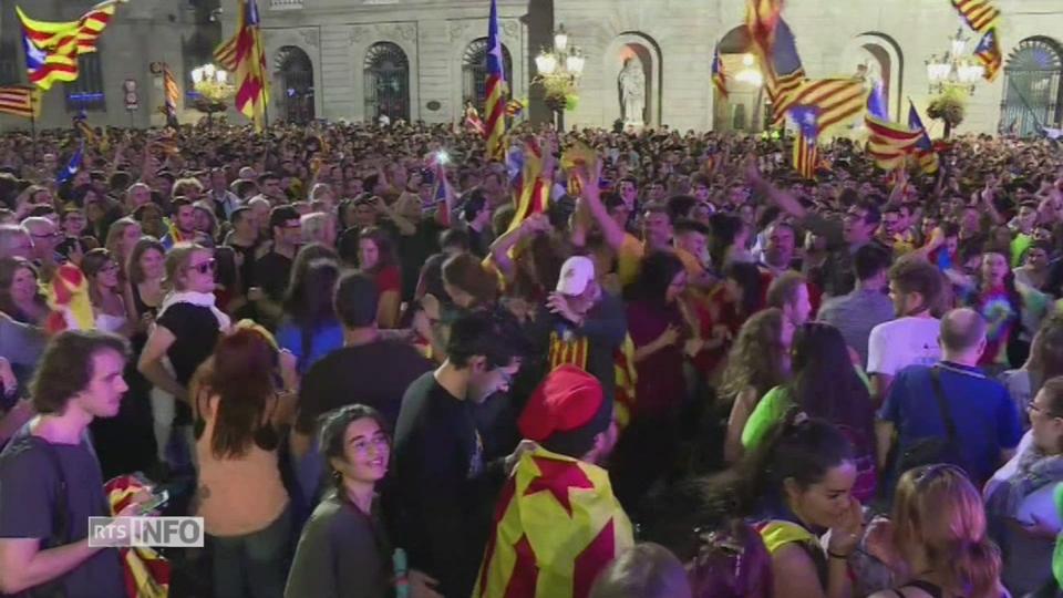 Les indépendantistes catalans font la fête