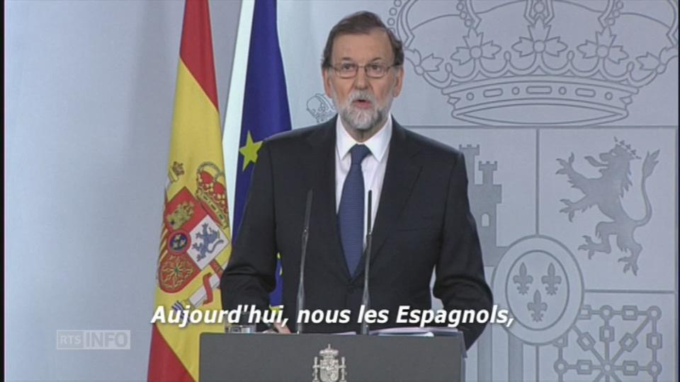 "Il n'y a pas eu de référendum", selon Mariano Rajoy