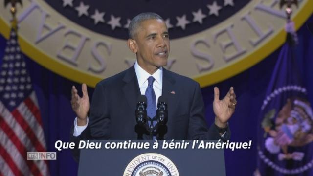 Dernier discours de Barack Obama