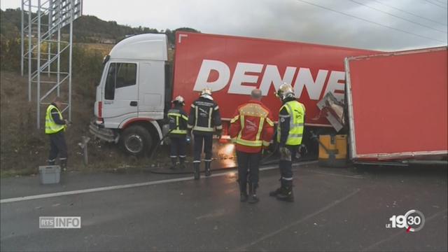 Transport : L'A1 fermée suite à une collision entre 2 camions