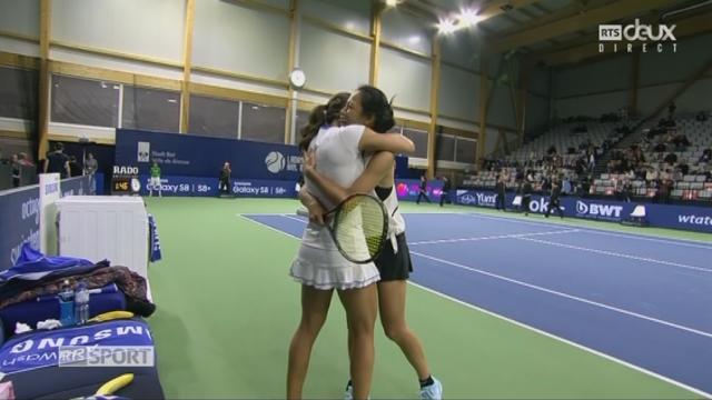 Bienne, finale double, Bacsinszky - Hingis battu par Hsieh-Niculescu 7-5 3-6 7-10