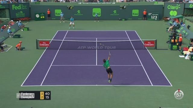 Tennis-Tournoi de Miami: Federer s’impose contre Tomas Berdych
