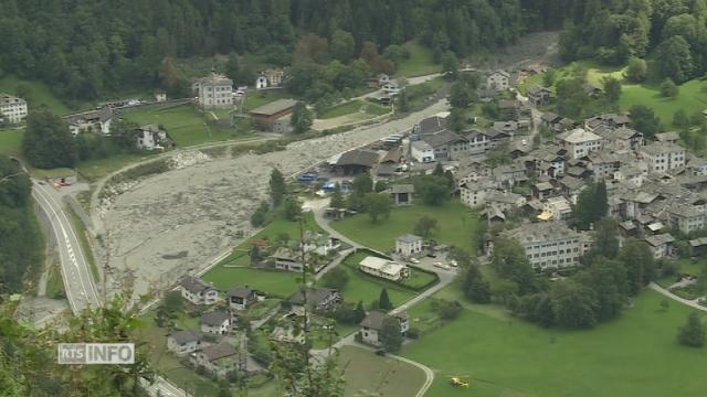 Glissement de terrain dans le Val Bregaglia (GR)