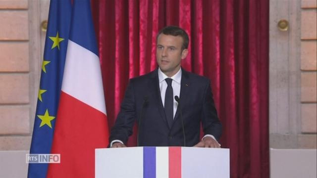 Le premier discours officiel d'Emmanuel Macron, fraîchement investi