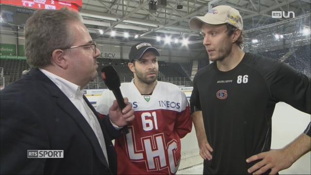 Hockey - Lausanne HC: entretien avec Florian Conz et Julien Sprünger, joueurs Lausanne HC