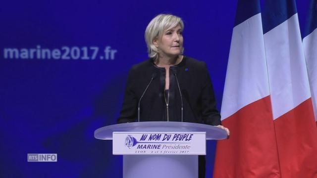 Marine Le Pen se présente en "candidate du peuple"