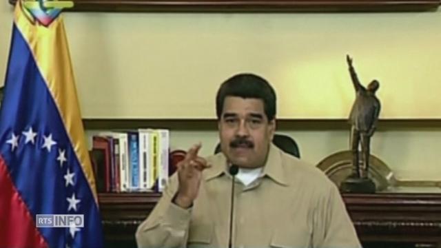 Nicolas Maduro accuse Washington d'avoir approuvé un coup d'Etat