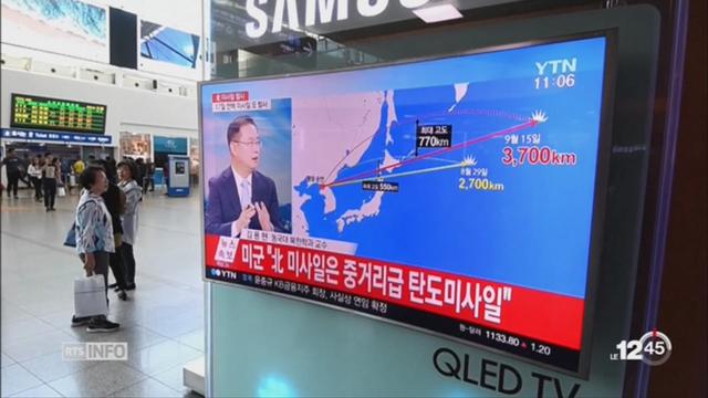 La Corée du Nord a tiré un nouveau missile balistique au-dessus du Japon