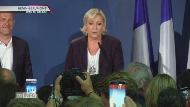 L'abstention a "pénalisé" le FN, selon Marine Le Pen