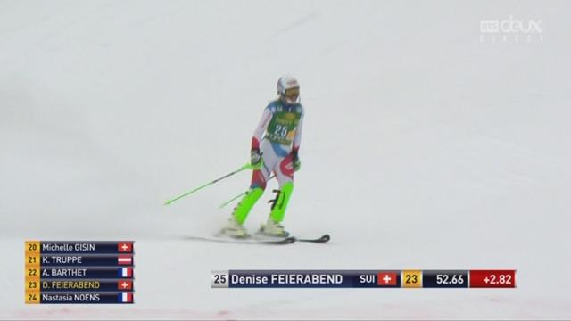Slalom dames, 1re manche: Denise Feierabend (SUI)